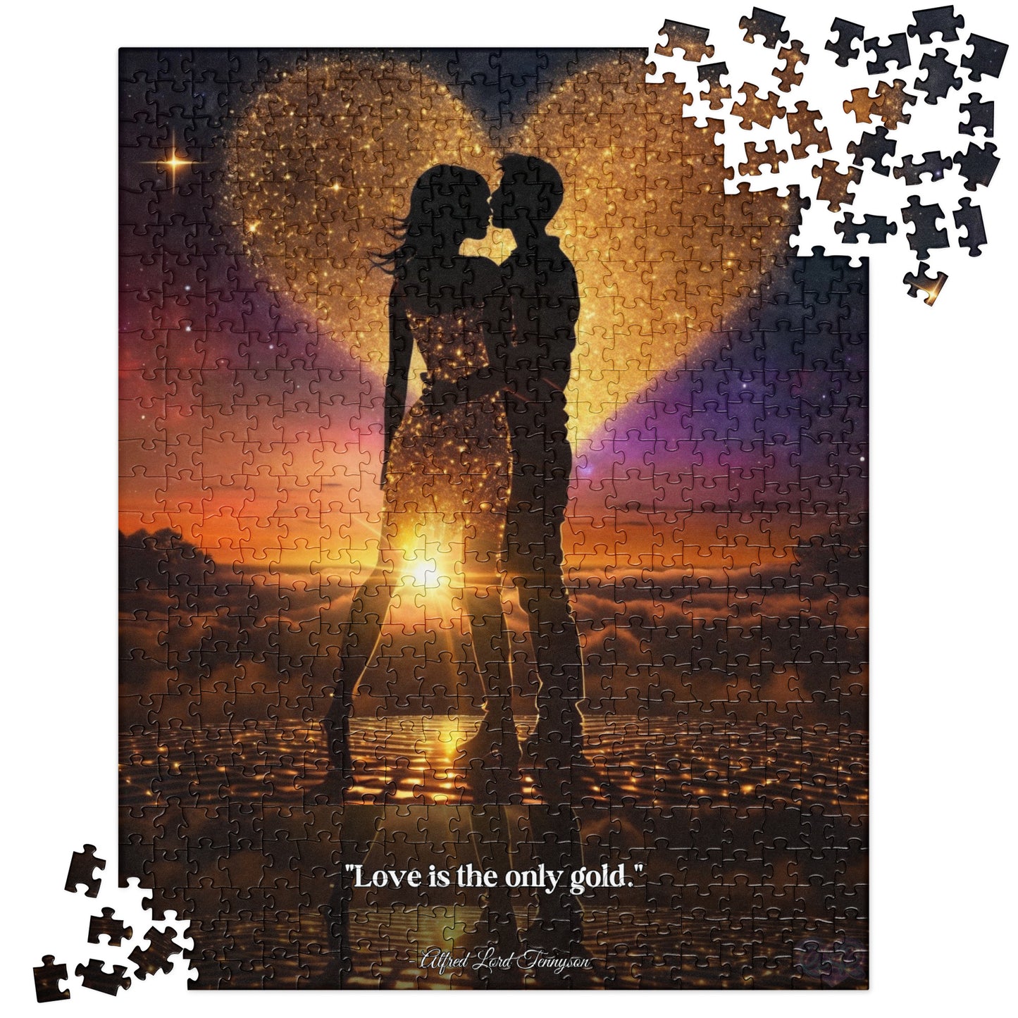 Golden Embrace HD Jigsaw